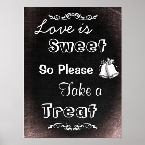 Wedding Sign for Candy Buffet chalkboard style