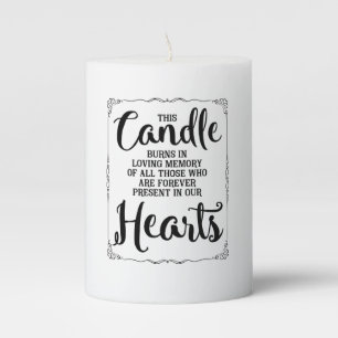 wedding sign, loving memory wedding, paper photo p pillar candle