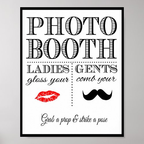 Wedding sign Photo Booth vintage style