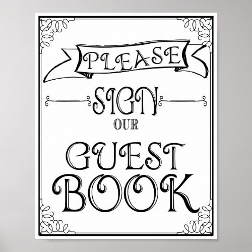 Wedding sign Please sign our guest book