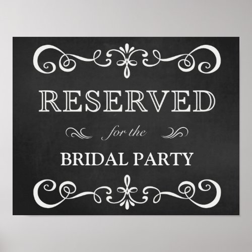 Wedding Sign  Reserved Table Chalkboard Sign