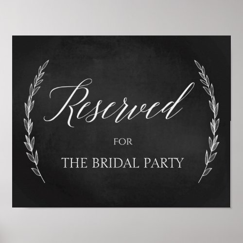 Wedding Sign  Reserved Table Chalkboard Sign