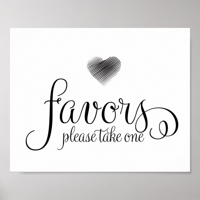 Wedding Sign - Wedding Favors Sign (Front)