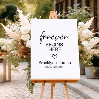 Wedding Sign, Welcome, Ceremony  Foam Board