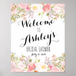 Wedding Sign, Welcome,  Shower , Poster, Banner Poster at Zazzle