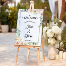 Wedding Sign Welcome to a celebration of love 