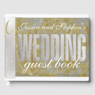 Wedding Silver Lining Guest Book