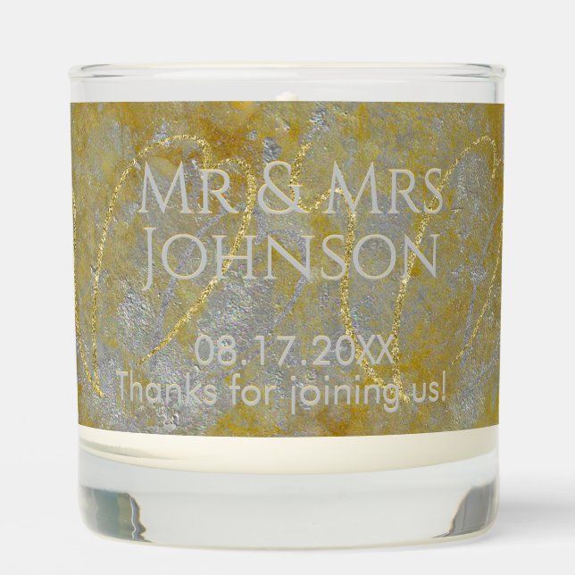 Wedding Silver Lining Scented Candle (Front)