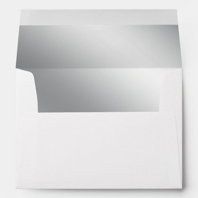 Wedding Silver Plain Envelope (Back (Bottom))