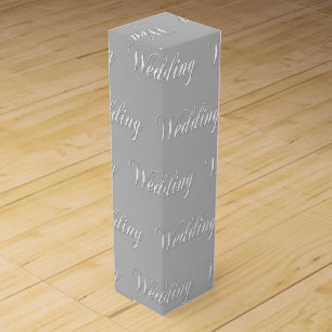 Wedding (silver) wine box