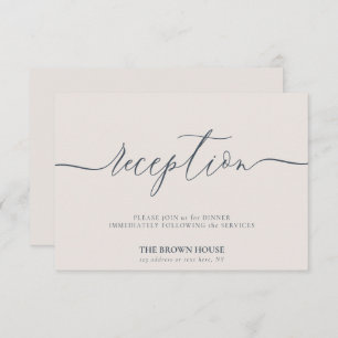 Wedding Simple After Dinner Reception Invitation