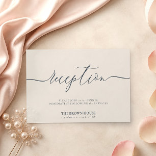 Wedding Simple After Dinner Reception Invitation