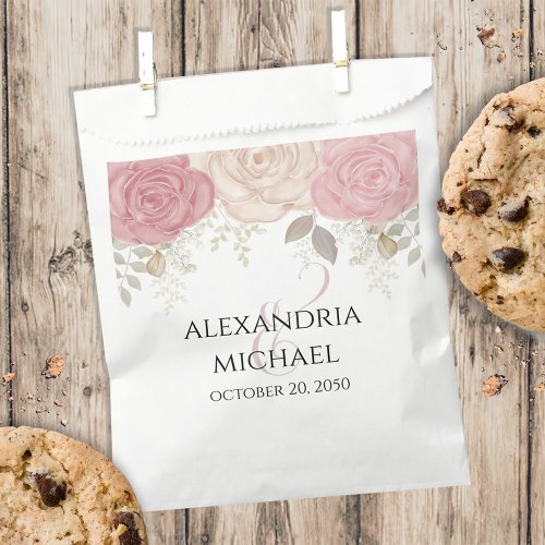 Wedding Simple Candy Favors Minimalist Floral Favor Bag