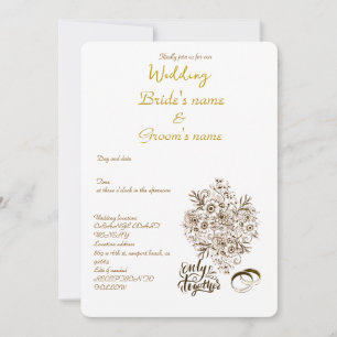 wedding simple invitation