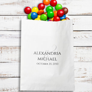 Wedding Simple Minimalist Favor Candy Template Favor Bag