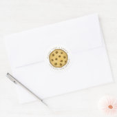 Wedding Simple Minimalist Please Take  a Cookie  Classic Round Sticker (Envelope)
