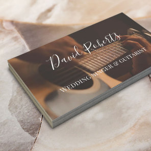 Wedding Singer & Guitarist Typography Business Card