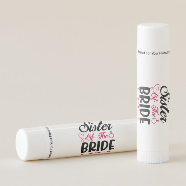 Wedding Sister Of The Bride Lip Balm (Front)
