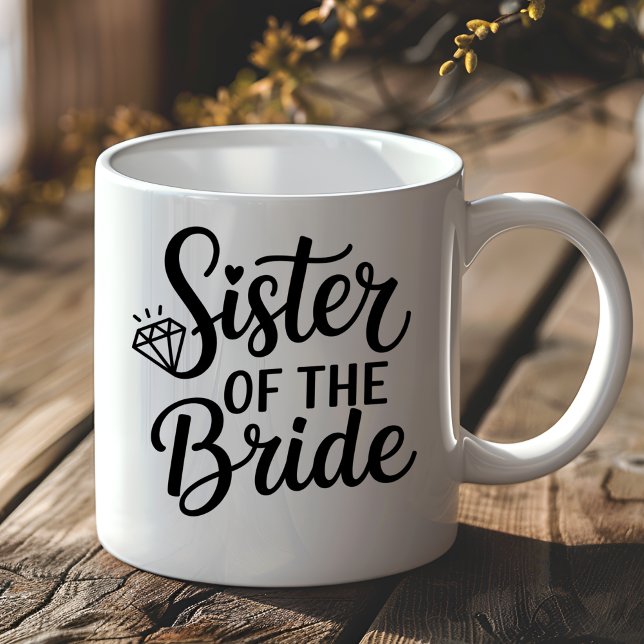 Wedding Sister of the Bride Squad Bachelorette Coffee Mug (Creator Uploaded)