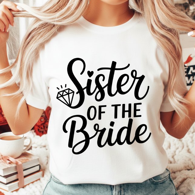 Wedding Sister of the Bride Squad Bachelorette Tri-Blend Shirt (Creator Uploaded)