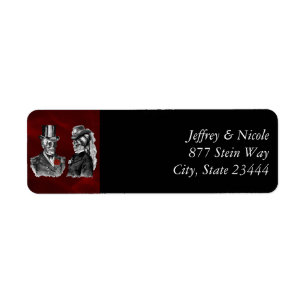 Wedding Skeleton Skulls ‘Til Death Do Us Part Label