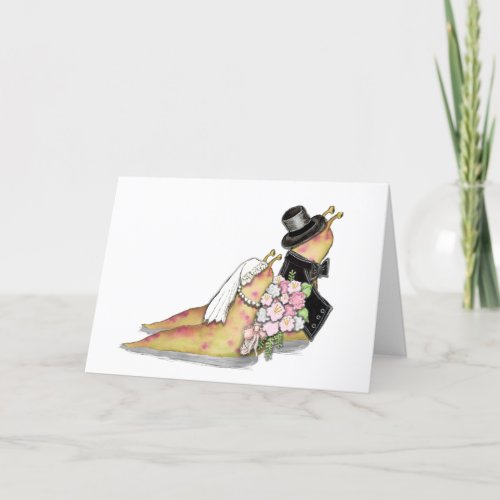 Wedding Slugs Greeting Card