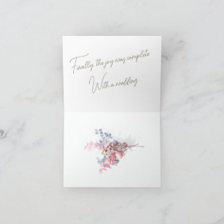 wedding Small, 4" x 5.6" Folded Invitation