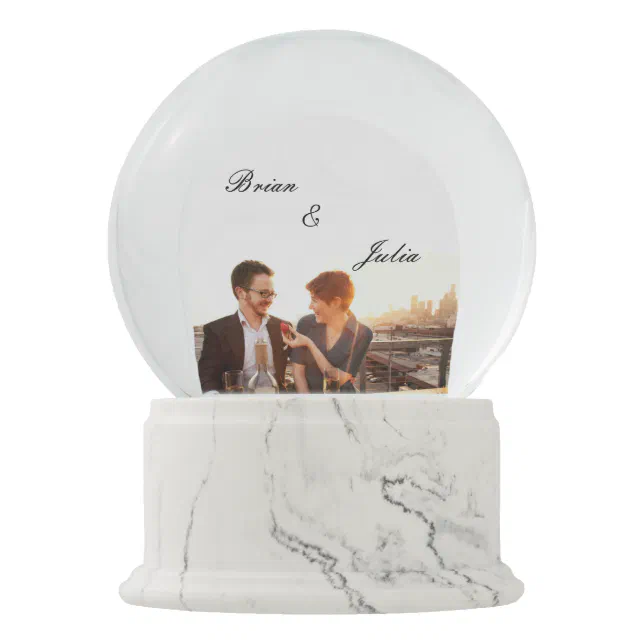 Wedding Snow Globe | Zazzle