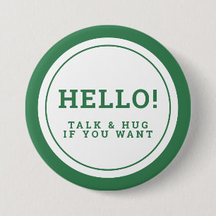 Wedding social distancing guest care green hello button