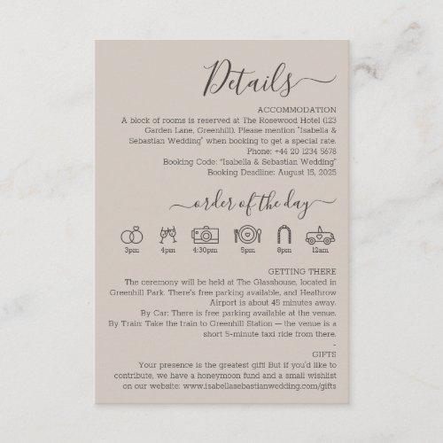 Wedding Soft Beige Details