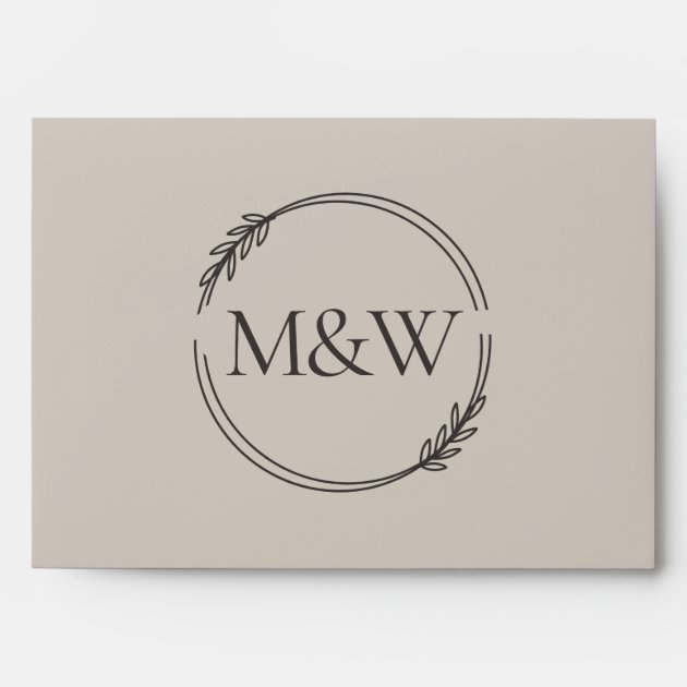 Wedding Soft Beige Invitation Color Palette Envelope