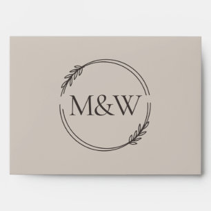 Wedding Soft Beige Invitation Color Palette Envelope