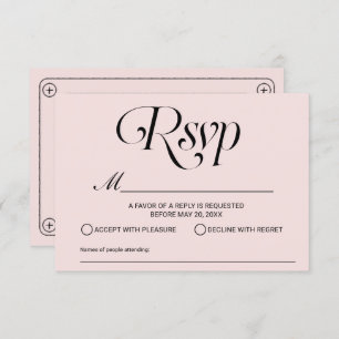 Wedding Song Request Cassette Tape Blush Pink RSVP