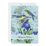 Wedding Songbirds Rehearsal Dinner Invitation