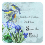 Wedding Songbirds Save the Date Stickers