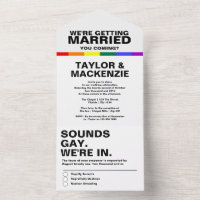 Wedding Sounds Gay Fun Rainbow Pride