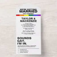 Wedding Sounds Gay Fun Rainbow Pride