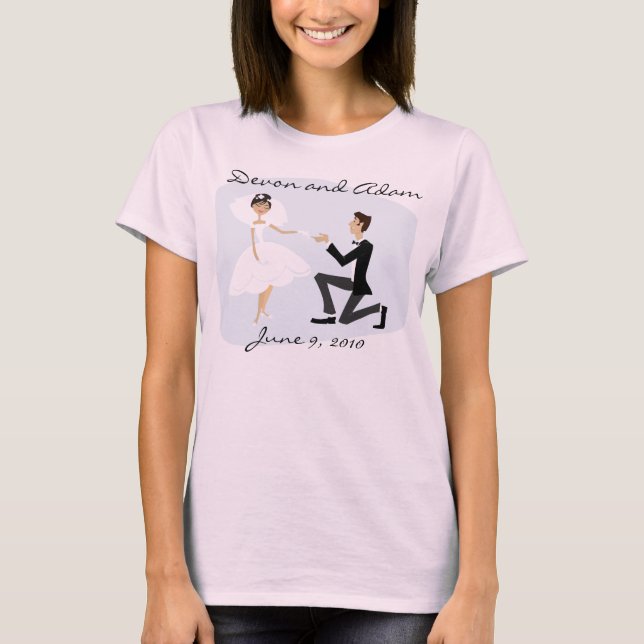 Wedding Souvenir Tee Shirt (Front)