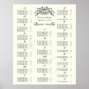 Wedding Special Event Guest Seating Chart