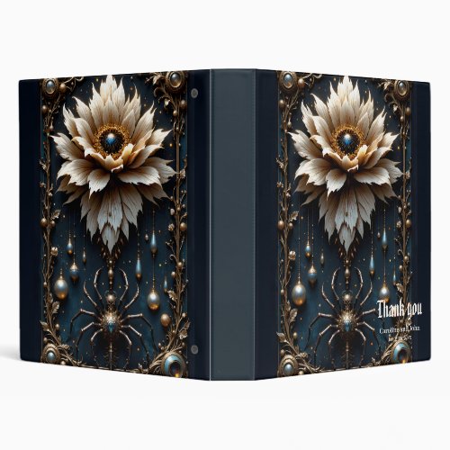 Wedding Spider – Guardian of the Moon Bloom. 3 Ring Binder