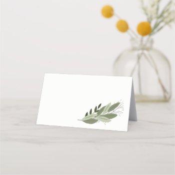 Wedding Sprigs Place Card by Whimzy_Designs at Zazzle