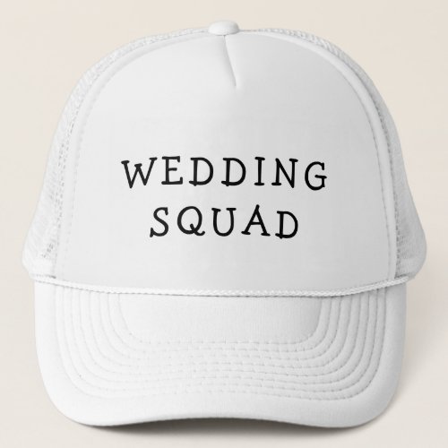 WEDDING SQUAD BACHELOR TUCKER HAT