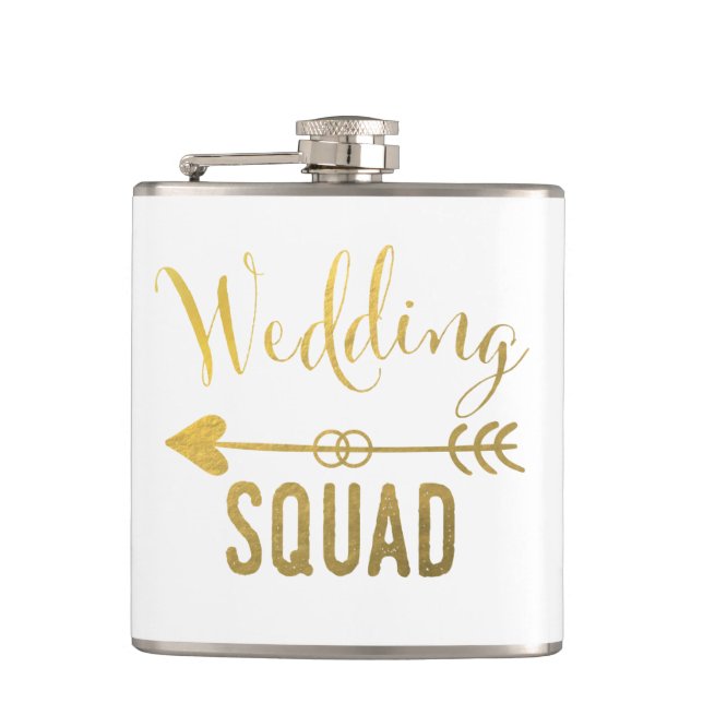 Wedding Squad Flask (Front)