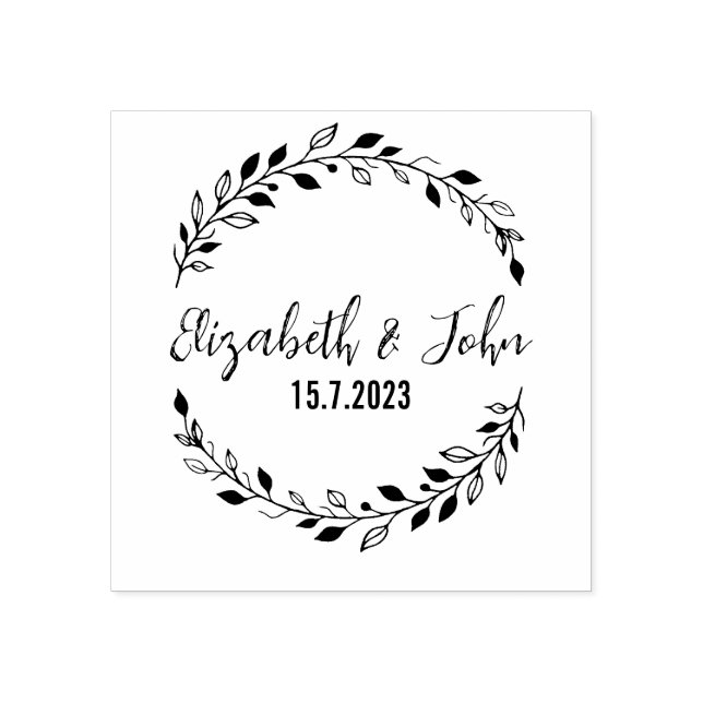 Wedding stamp, Custom Wedding Stamp, wedding Rubber Stamp (Imprint)