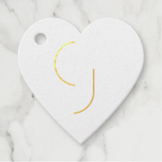 Wedding Stamp Foil Favor Tags