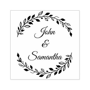Wedding Stamp, Rubber Wedding Stamps, Custom Stamp