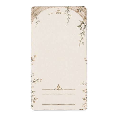 Wedding Stationery for Mediterranean Ceremonies Label