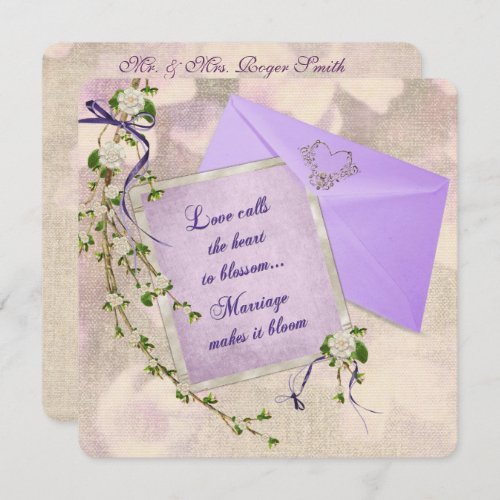 Wedding Stationery Invitation