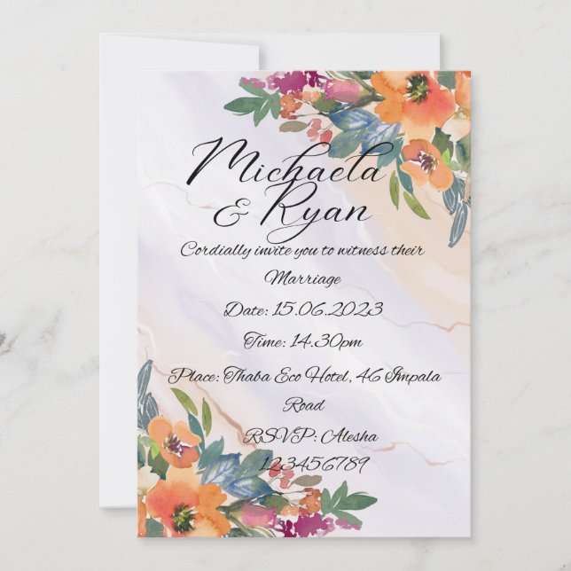 Wedding Stationery: Wedding Invitations (Front)