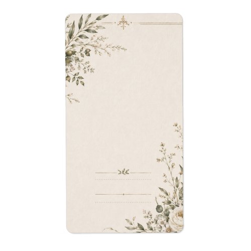 Wedding Stationery with Natural Botanical Charm Label